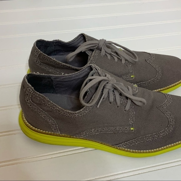 COLE HAAN LUNARGRAND GREY SUEDE OXFORD SHOES 396 main image 10